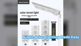 Bright Solar Street Lights Easy Install Weatherproof Design